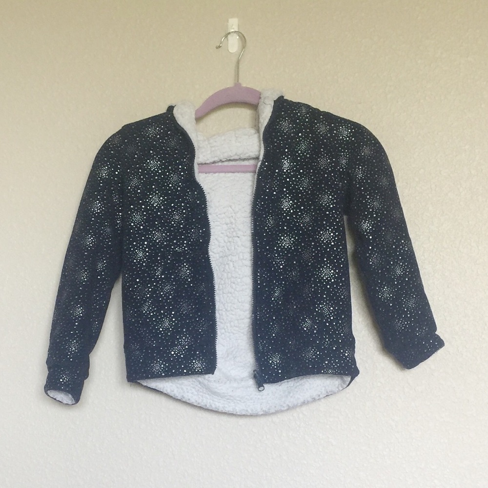 Fuzzy Navy Kids Jacket 💙